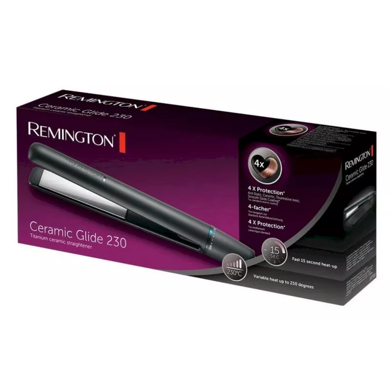 Remington S3700 Ferro de alisar cabelo com cerâmica turmalina