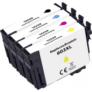 Renkforce Pack combinado de tinteiros compatíveis para Epson 603XL (preto, ciano, magenta, amarelo) RF-I-E-603XLBKCMY4PK RF-7187228