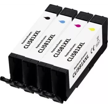 Renkforce tinteiros compatíveis multipack para Canon CLI-581 XXL preto ciano magenta amarelo (RF-6953996)