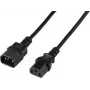 Renkforce Deluxe cabo de extensão de alimentação C13 para C14 2 m preto RF-7176936