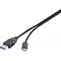 Cabo USB 3.2 Gen 1 Renkforce RF-3241262 USB-A para USB-C 0,3 m preto