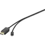 Cabo adaptador Renkforce RF-4538166 USB-C para DisplayPort 1,8 m preto 4K@60Hz