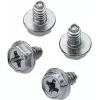 Renkforce RF-4618686 Parafusos para fonte de alimentação M3.5 x 6 mm, cabeça chata Phillips, preto, pack de 5