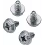 Renkforce RF-4618686 Parafusos para fonte de alimentação M3.5 x 6 mm, cabeça chata Phillips, preto, pack de 5