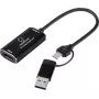 Sistema de captura de vídeo Renkforce RF-4KVC-100 USB Plug and Play 4K HDMI para USB 3.0 Full HD 1080p60 Capture Card RF-6048350