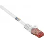 Renkforce RF-5043882 Cabo patch CAT 6 U/UTP, RJ45, 3 m, branco, isento de halogéneos, proteção da patilha
