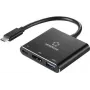 Renkforce RF-5133676 Adaptador multiporta USB-C para HDMI com Power Delivery e USB-A, 4K, 20 cm, preto