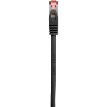Cabo patch CAT 6 S/FTP Renkforce RF-5469256, RJ45, 2 m, preto, snagless, contactos banhados a ouro, ignífugo