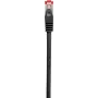 Cabo patch CAT 6 S/FTP Renkforce RF-5469256, RJ45, 2 m, preto, snagless, contactos banhados a ouro, ignífugo