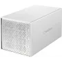 Renkforce RF-5587610 caixa para discos SATA de 4 baías, 2,5/3,5 polegadas, USB 3.2 Gen 1, alumínio, ventoinha de 80mm