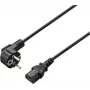 Cabo de alimentação Renkforce RF-7176932 3m CEE 7/7 para IEC C13, 10A 250V, preto