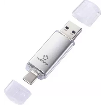 Renkforce RF-USBOS-240 pen drive 128 GB prateada USB-A e USB-C RF-7577906