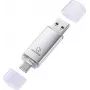 Renkforce RF-USBOS-240 pen drive 128 GB prateada USB-A e USB-C RF-7577906