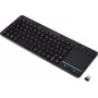 Renkforce RF-WLTKB-300 Teclado sem fios Holandês QWERTY Preto com touchpad integrado (RF-6904036)
