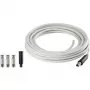 Renkforce SKB 488-20 Cabo coaxial 20 m branco 75 Ohm duplamente blindado