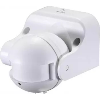 Renkforce Detetor de movimento HF de parede de superfície 1362991180 180° Relé Branco IP44