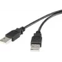 Renkforce Cabo USB 2.0 A para A 1,8 m preto dourado RF-4463037