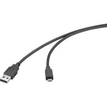 Renkforce Cabo USB 2.0 USB-A macho para USB Micro-B macho 3 m preto RF-6830434