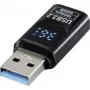 Adaptador USB 3.2 Gen 2 Renkforce, USB-A macho para USB-A fêmea, 10 Gbps, preto RF-6826676