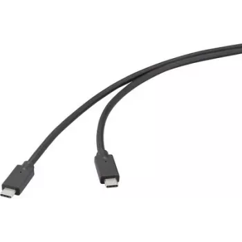 Renkforce Cabo USB-C USB 3.2 Gen 2x2 20 Gbps 4K 60Hz 100W PD 0,5m preto RF-6830470