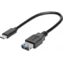 renkforce Cabo adaptador USB-C para USB 3.0 A com OTG, 0,15 m, preto, contactos dourados