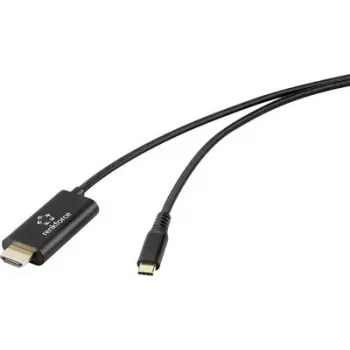 Renkforce Cabo USB-C para USB-A 1 m preto RF-7116128