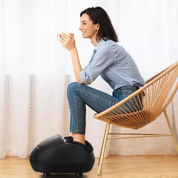 RENPHO Massajador de pés Shiatsu para fascite plantar, Preto