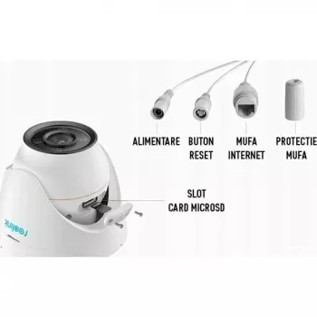 Câmara dome PoE 12MP Reolink P344 com pesquisa de vídeo por IA