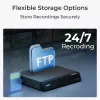 Reolink P850 câmara de segurança inteligente 4K 8MP PoE PTZ com zoom ótico 16X, 5,3-86mm, para exterior, Micro SD até 256GB, branca