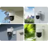 Câmara de segurança Wi-Fi 6 PTZ de lente dupla 4K Reolink TrackMix Series W760