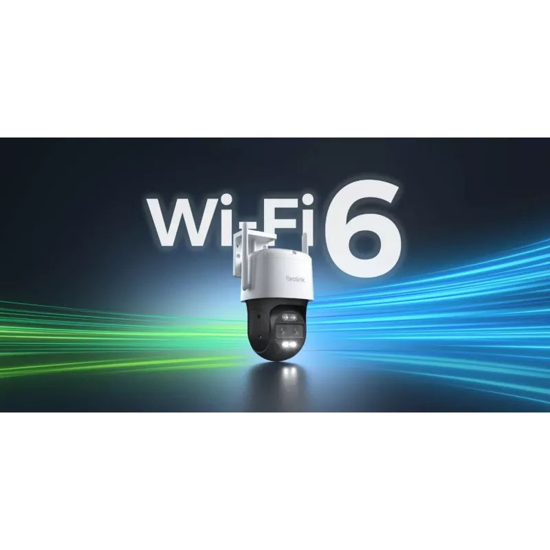 Câmara de segurança Wi-Fi 6 PTZ de lente dupla 4K Reolink TrackMix Series W760