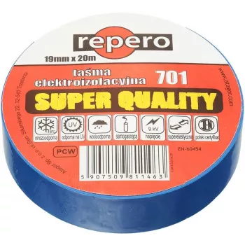 REPERO 701 fita isoladora de PVC azul 19mm x 20m
