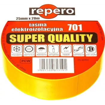 REPERO 701 Fita isoladora amarela 19mm x 20m