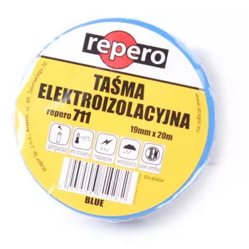 Fita isoladora REPERO 711E PVC azul 19mm x 20m