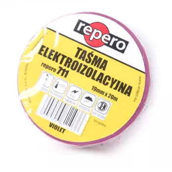 REPERO 711E Fita isoladora de PVC violeta 19 mm x 20 m