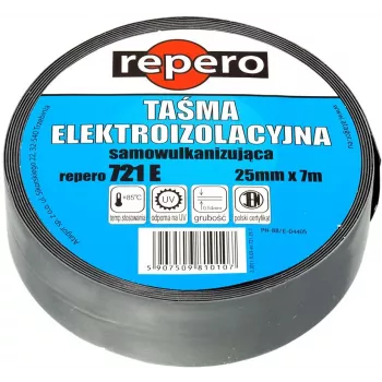REPERO 721E fita autovulcanizante 19 mm x 3 m preta EPR