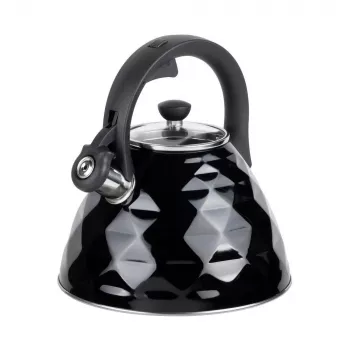 Chaleira assobiadora RESTO 3L aço inoxidável prateado/preto 90610