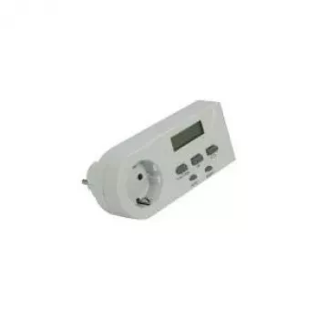 Medidor de consumo energético REV com ecrã LCD, 2 tarifas, 3680 W 002580