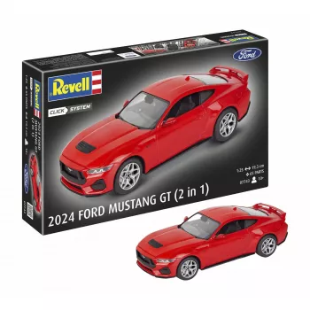 Revell 07743 2024 Ford Mustang GT Click-System 1:25 kit de modelo em plástico