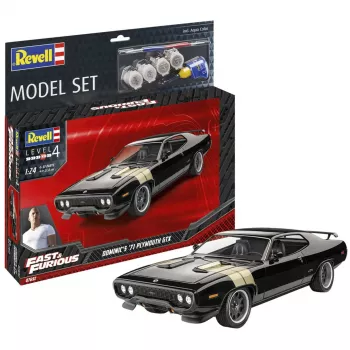 REVELL Conjunto de Modelo Fast & Furious - Dominic's 1971 Plymouth GTX (Escala 1:24)