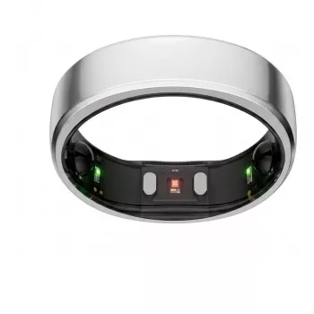 Anel inteligente RingConn Smart Ring Gen2 Future Silver tamanho 8 – wearable de monitorização de sono, fitness e frequência cardíaca
