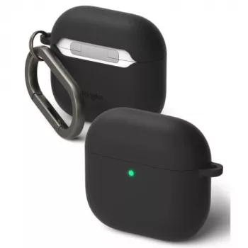 Capa Ringke para AirPods 4 de silicone preta