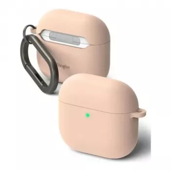 Capa de silicone Ringke para AirPods 4 Pink Sand