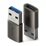 Ringke Conversor ficha USB para conector fêmea USB-C (2 unidades) Gunmetal