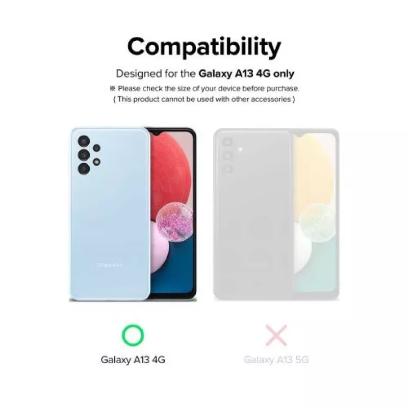 Ringke Galaxy A13 4G Proteção de câmara vidro Full Cover (pack de 3) preto