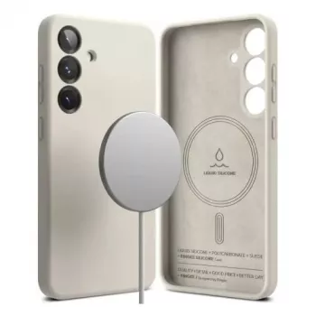 Capa Ringke Galaxy S25 silicone magnética Stone
