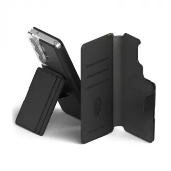 Capa Ringke para Galaxy S26 Plus tipo carteira com suporte magnética preta