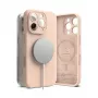 Capa Ringke para iPhone 16 Pro Max de silicone magnética Pink Sand