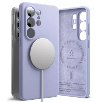 Capa RINGKE Silicone Magnetic MagSafe para Samsung Galaxy S26 Ultra - Lavanda