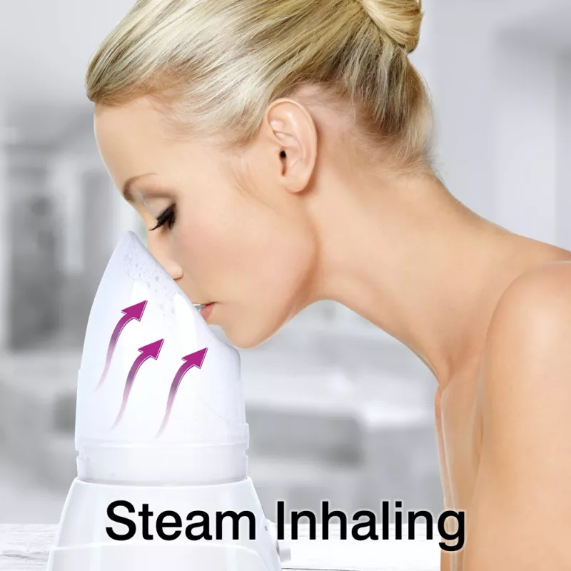 RIO FSTE-EU/1,8 Sauna facial com inalador de vapor, 70 W, vapor ajustável, branco